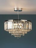 Laura Ashley Vienna Crystal Semi Flush Ceiling Light