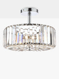 Laura Ashley Fernhurst semi-flush crystal ceiling light, UK version