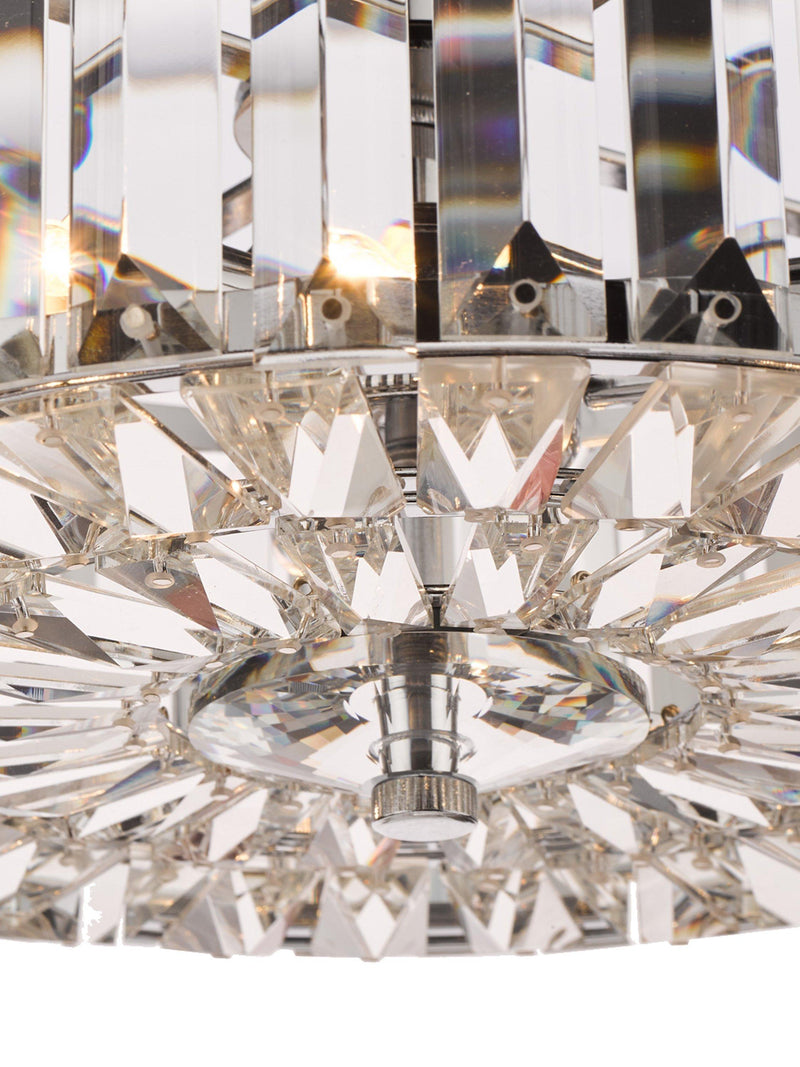 Laura Ashley Fernhurst semi-flush crystal ceiling light, UK version