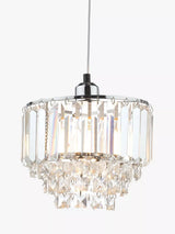 John Lewis Laura Ashley Vienna Crystal Glass Easy-to-Fit Ceiling Shade- Buy online at McGrocer