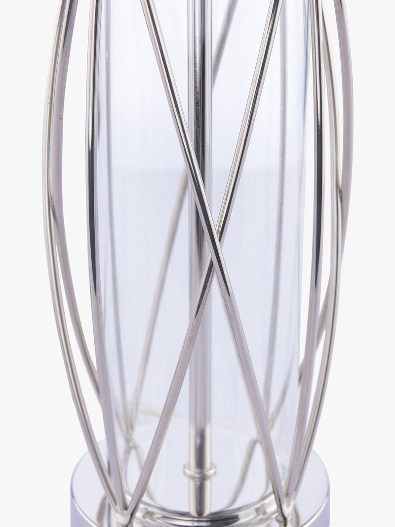 Laura Ashley petite lamp polished nickel linen shade, imported from the UK