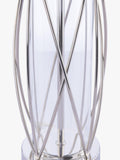 Laura Ashley petite lamp polished nickel linen shade, imported from the UK