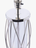 Laura Ashley petite lamp polished nickel linen shade, imported from the UK