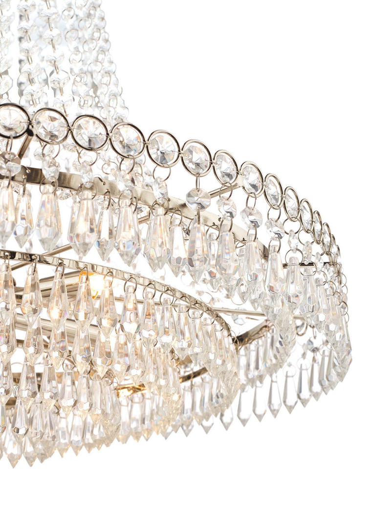 Laura Ashley Enid crystal chandelier ceiling light, imported from the UK