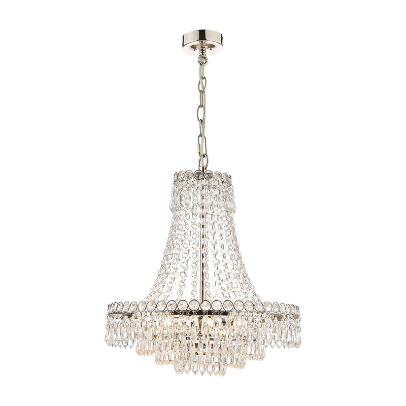 Laura Ashley Enid crystal chandelier ceiling light, imported from the UK