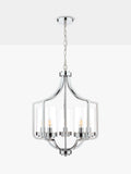 Laura Ashley Joseph chandelier ceiling light 5-arm polished chrome, UK version
