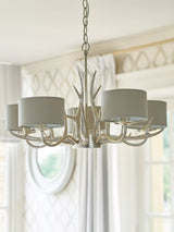 John Lewis Laura Ashley Mulroy 5 Arm Chandelier Ceiling Light, Champagne- Buy online at McGrocer