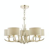 Laura Ashley champagne chandelier 5 arm drop light - British product