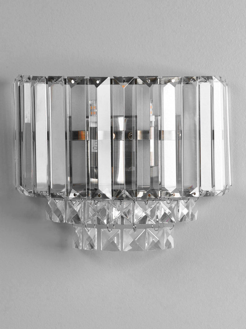 Laura Ashley Vienna crystal wall light polished finish - British product