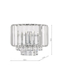 Laura Ashley Vienna crystal wall light polished finish - British product