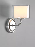 Laura Ashley Southwell glass wall light polished chrome, UK version