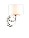 Laura Ashley Southwell glass wall light polished chrome, UK version