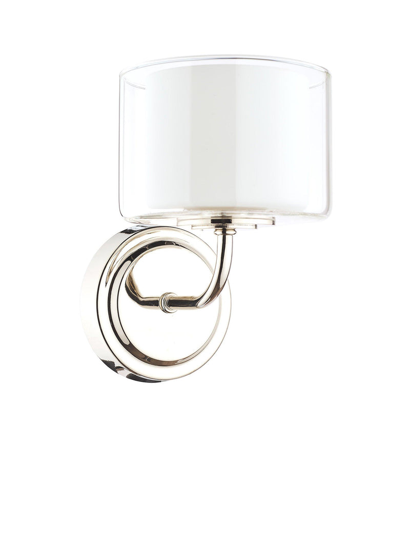 Laura Ashley Southwell glass wall light polished chrome, UK version