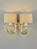 Laura Ashley double wall light champagne finish, imported from the UK