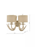 Laura Ashley double wall light champagne finish, imported from the UK