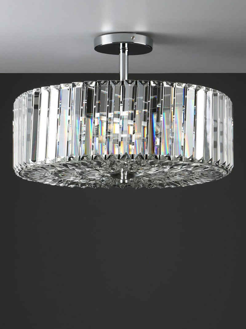Laura Ashley Fernhurst semi-flush ceiling light large, British brand