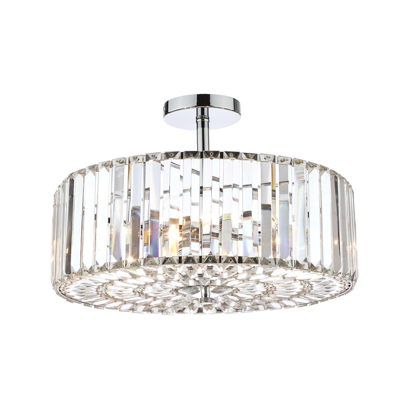 Laura Ashley Fernhurst semi-flush ceiling light large, British brand