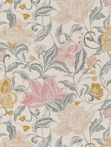 John Lewis John Lewis Lydia Floral Vinyl Wallpaper, Turmeric - 10m x 52cm- Buy online at McGrocer