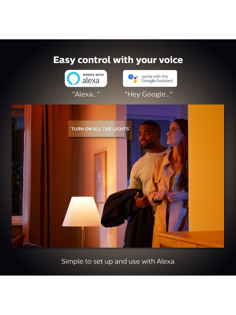 Philips Hue colour changing LED bulb E27 9W, imported from the UK