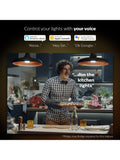 Philips Hue smart lighting starter kit with 2 bulbs and bridge (British brand)