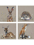 John Lewis canvas print set woodland animal 30x30cm, UK version