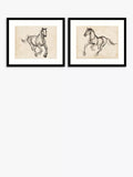 John Lewis Gestural Appaloosa horse framed prints set, imported from the UK