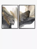 John Lewis framed canvas art set abstract butterfly 94x64cm (British brand)