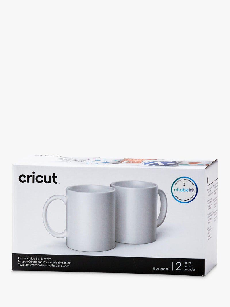 Cricut blank mug set of 2 white 340ml, UK version