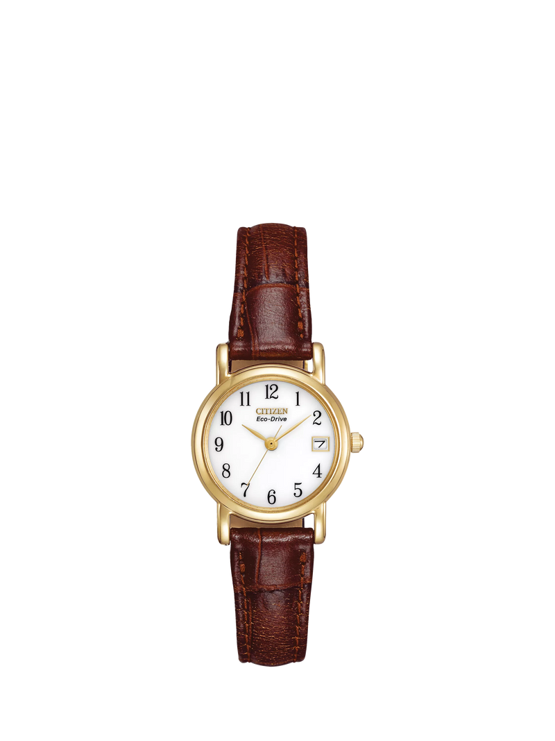Citizen women's Eco-Drive leather strap watch, imported from the UK