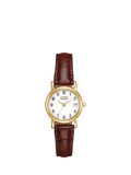 Citizen women's Eco-Drive leather strap watch, imported from the UK