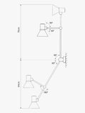 Anglepoise Type 80 W3 wall light, UK version