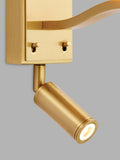 Bay Lighting Manor satin gold wall light - British product