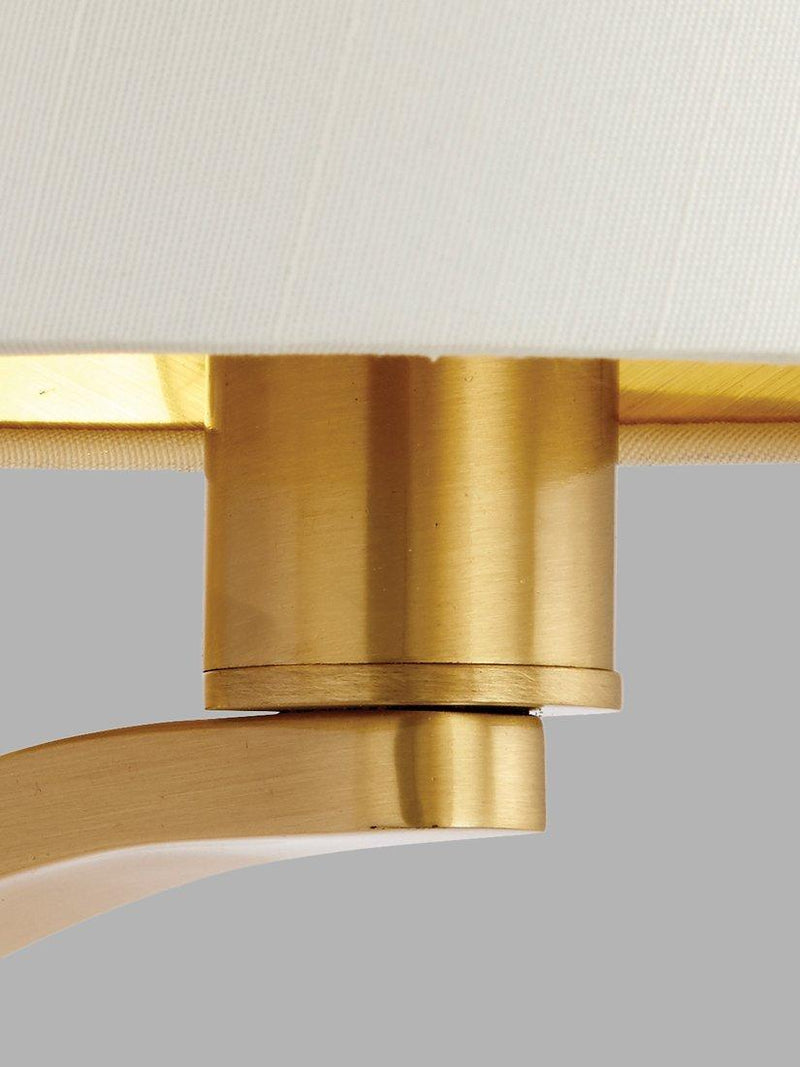 Bay Lighting Manor satin gold wall light - British product
