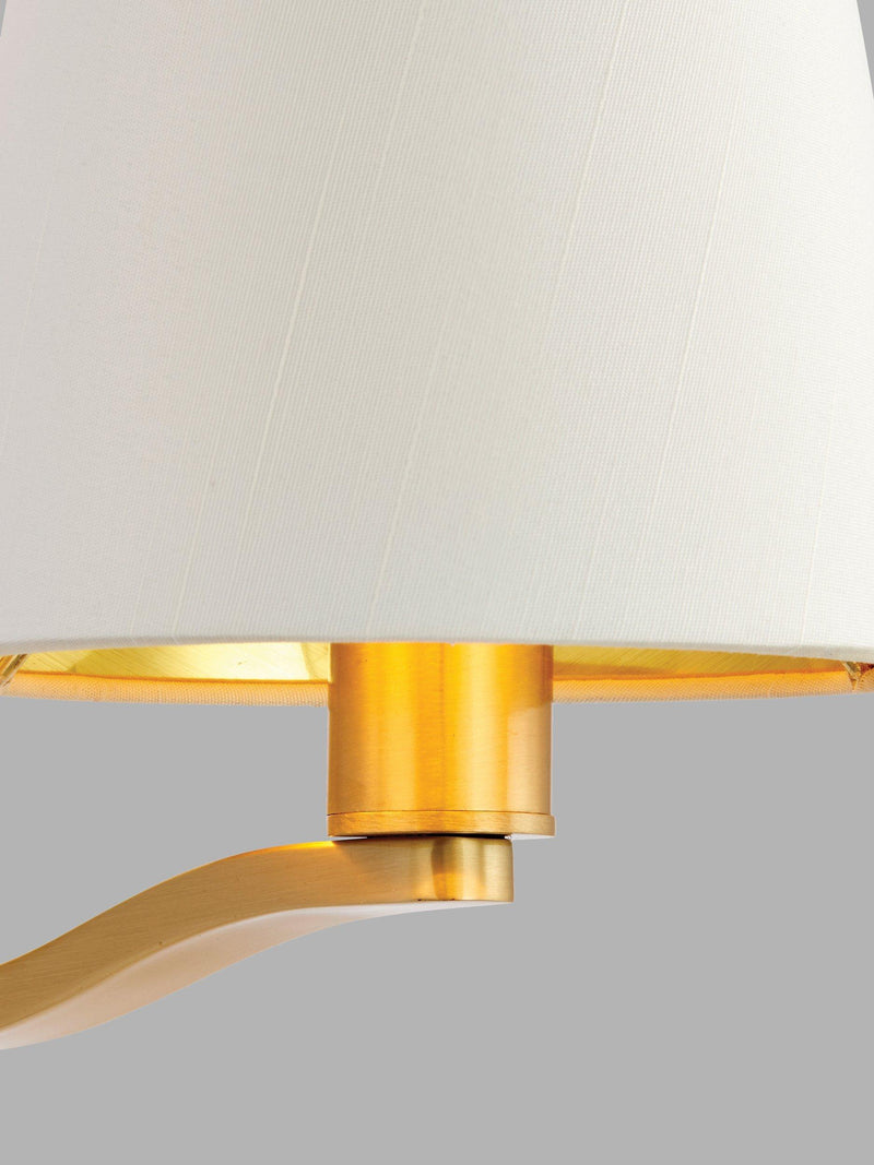 Bay Lighting Manor satin gold wall light - British product