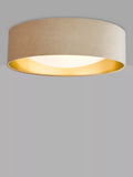 Där Nysa Velvet Flush Ceiling Light, Medium