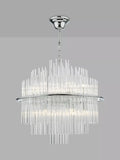 Art-Deco glass ceiling light adjustable height - British product