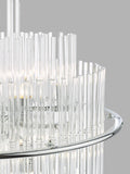 Art-Deco glass ceiling light adjustable height - British product