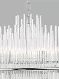 Art-Deco glass ceiling light adjustable height - British product