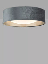 John Lewis Där Nysa Velvet Flush Ceiling Light, Medium- Buy online at McGrocer