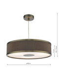 Där Alvaro small diffuser ceiling light - British product