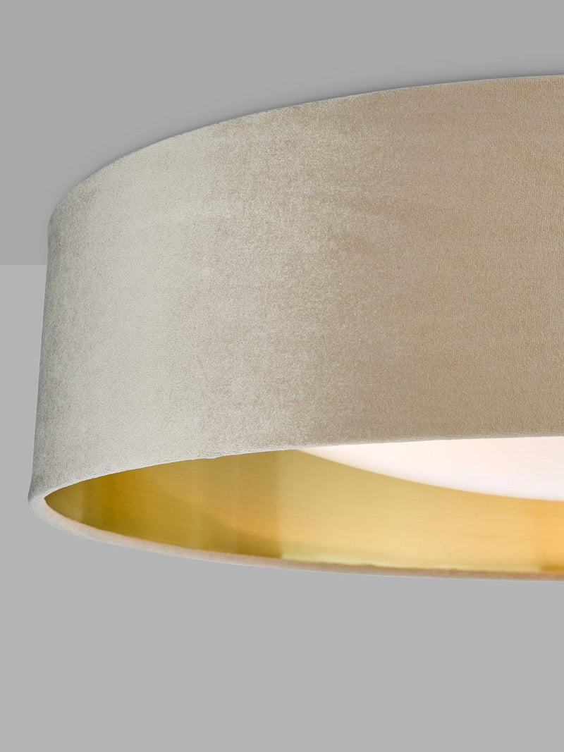 Där Nysa velvet flush ceiling light large (British brand)