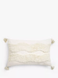 John Lewis tufted waves cushion 35x55cm, imported from the UK