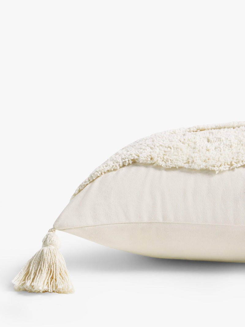 John Lewis tufted waves cushion 35x55cm, imported from the UK