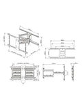 AVF outdoor TV wall mount 55-80 inch - British product