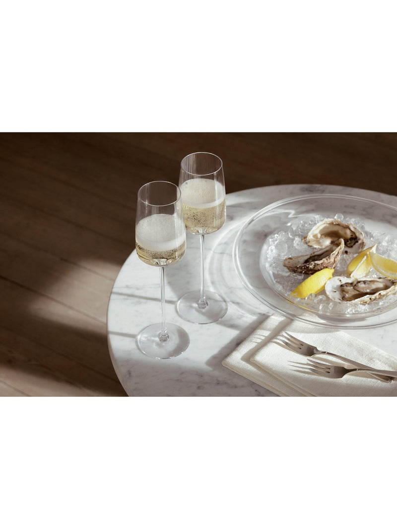LSA International Metropolitan champagne flutes set of 4 230ml - British product
