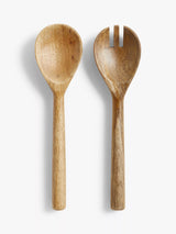 John Lewis John Lewis Salad Servers, FSC-Certified Mango Wood, Natural- Buy online at McGrocer