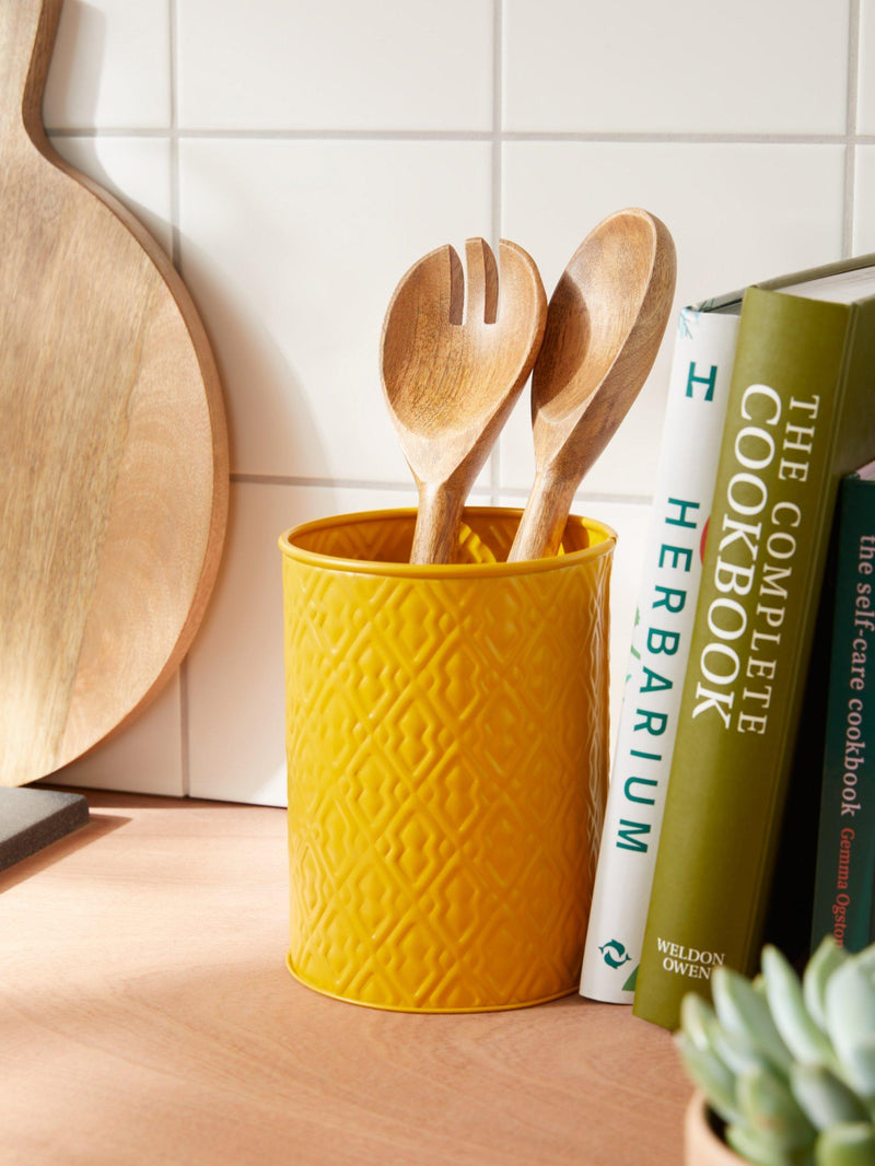 John Lewis mango wood salad servers natural pair (British brand)