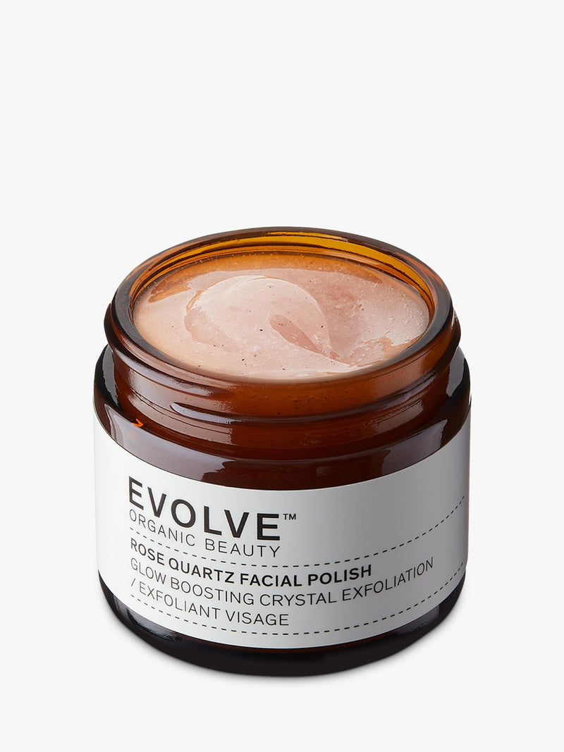 Evolve Organic Beauty Rose Quartz facial polish 60ml - British product