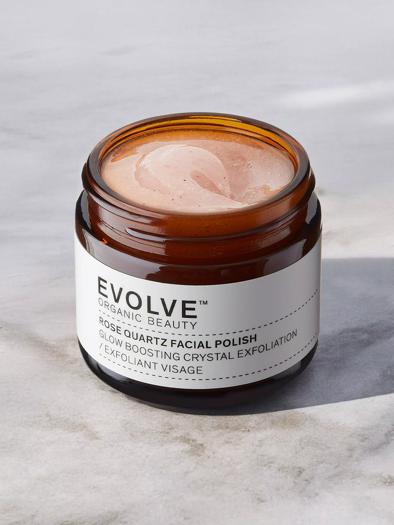 Evolve Organic Beauty Rose Quartz facial polish 60ml - British product