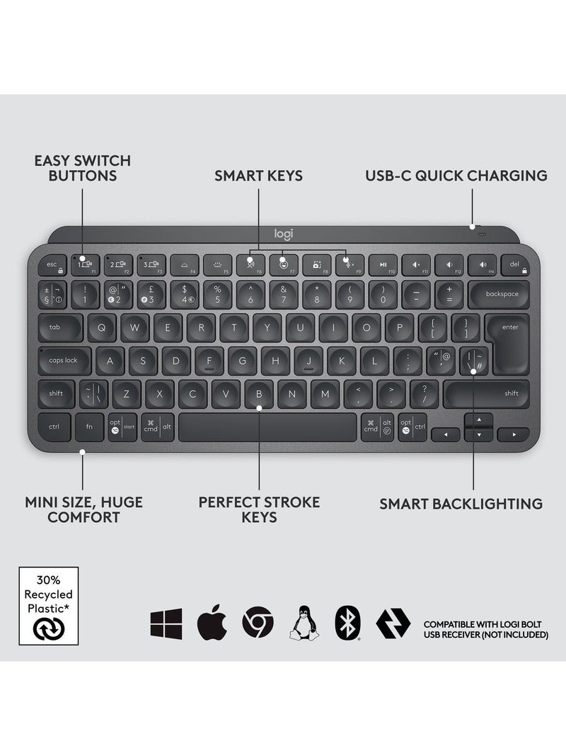 Logitech MX Keys Mini keyboard, UK version